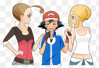 Pokemon Ash And Viola Png Download - Ash X Viola,Pokemon Ash Png