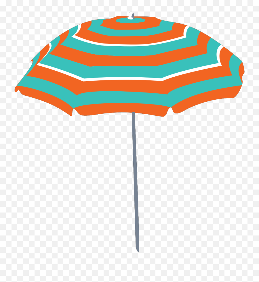 Beach Umbrella Clip Art - Transparent Beach Umbrella Clipart Png,Beach Umbrella Png