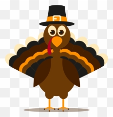 Cartoon Turkey Fulfill Nj Happy Thanksgiving Clip Art - Girl Food Drive png