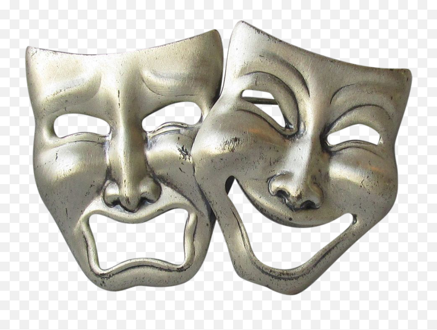 Comedy Tragedy Masks - Theatre Mask Png,Theatre Masks Png