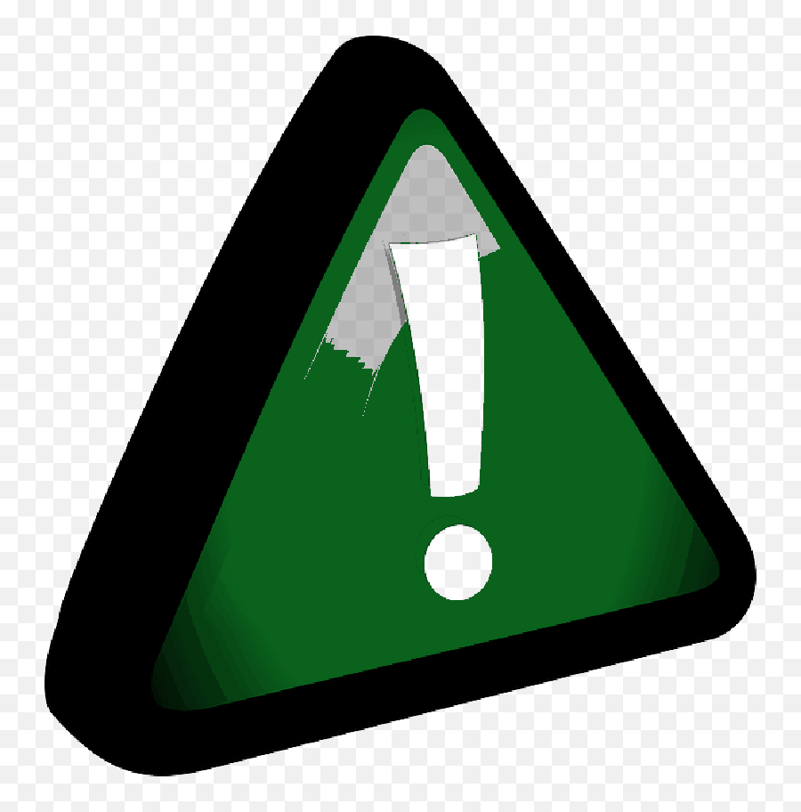 Exclamation Mark In Green Triangle - Limitations Icon Png,Green Triangle Png