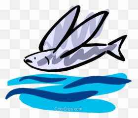 Flying Fish Royalty Free Vector Clip Art Illustration - Flying Fish Png,Flying Fish Logo
