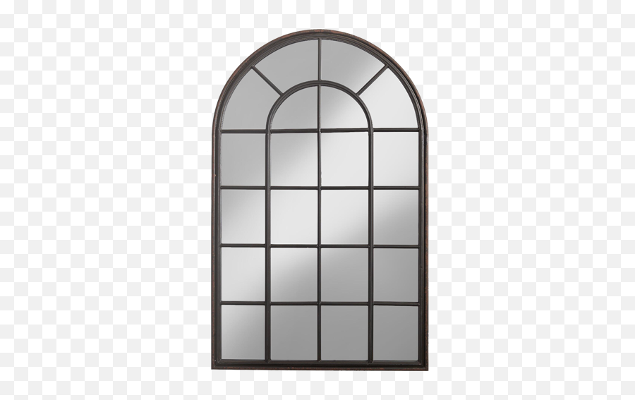 Black Windowpane Andrea Mirror - Round Steel Windows Png,Window Pane Png