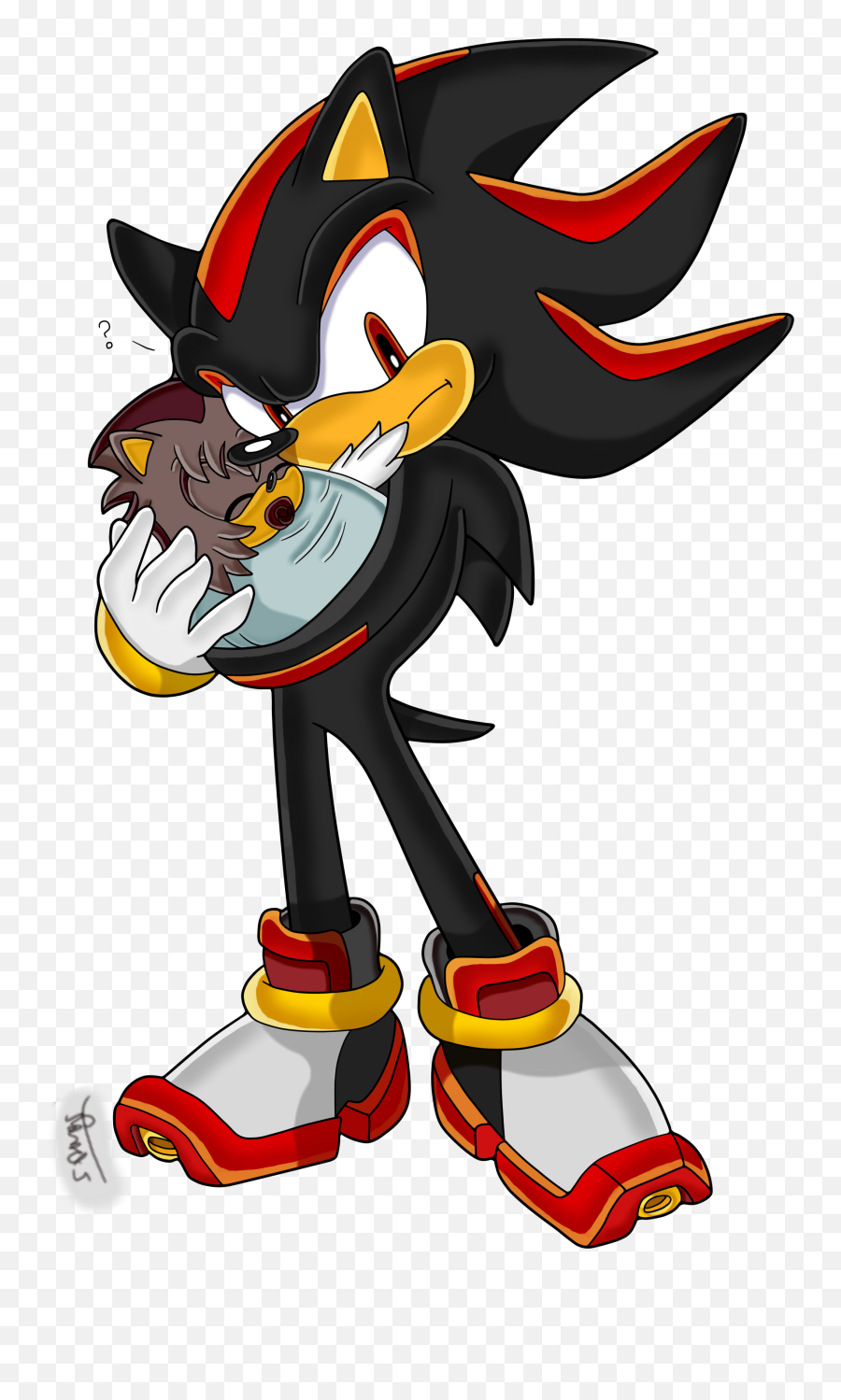 Shadow And Riley - Sonic Channel Art Style Png,Shadow The Hedgehog Transparent
