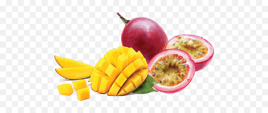 Mango U0026 Passion Fruit Smoothie Juice - Fruit Png,Passion Fruit Png