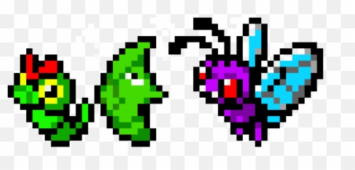 The Caterpie Line Pixel Art Maker - Language Png,Caterpie Png