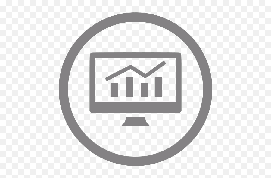 Gray Analytics 3 Icon - Free Gray Seo Icons White Analytics Icon Png,White Reporting Icon Transparent