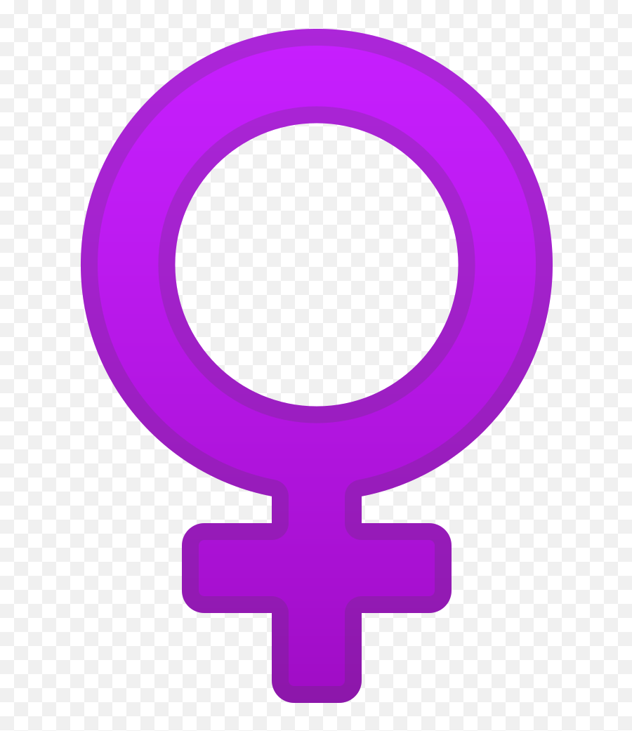 Female Sign Emoji - Simbolo De La Mujer Morado Png,Facebook Woman Icon