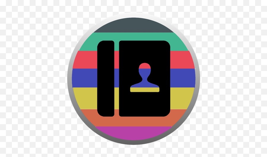 Contacts Icon 1024x1024px - Rainbow Contacts Icon Png,Contacts Icon Png