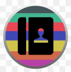 Contacts Icon 1024x1024px - Rainbow png