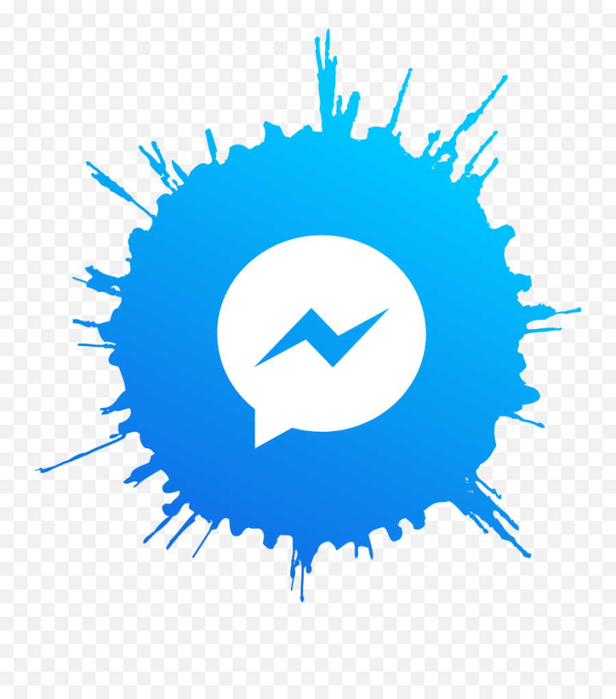 Messenger Splash Icon Png Image Free Download From Pixlokcom - Dot,Facebook Icon .png