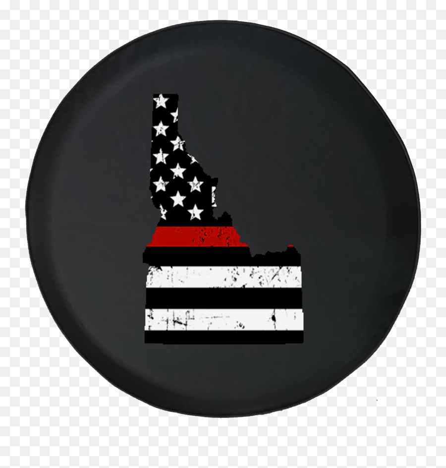 Idaho - Thin Red Line Distressed American Flag Spare Tire Cover Jeep Rv 33 Inch Walmartcom American Png,American Flag Icon Png