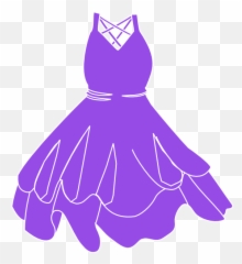 Dress Transparent Clipart - Purple png
