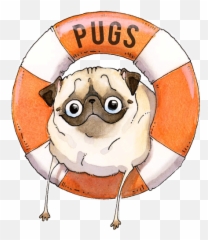 Silicon Wrist Band Pugs Sos - Happy png