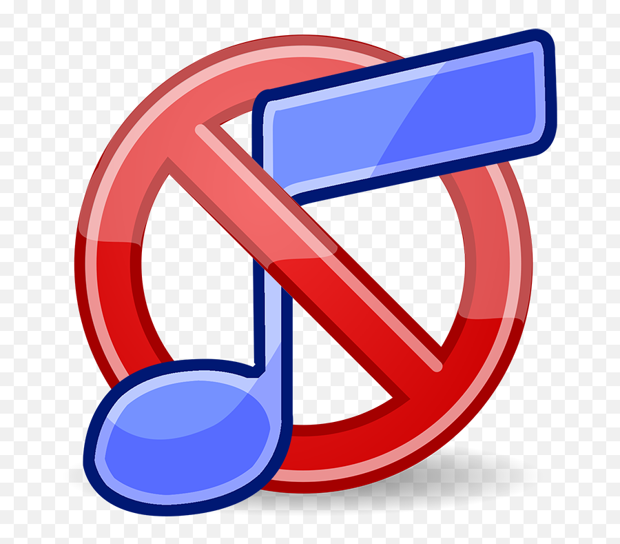 Fileedit - Delete Musicpng Wikimedia Commons Symbol Transparent Png Transparent Red Circle And Slash,No Music Icon