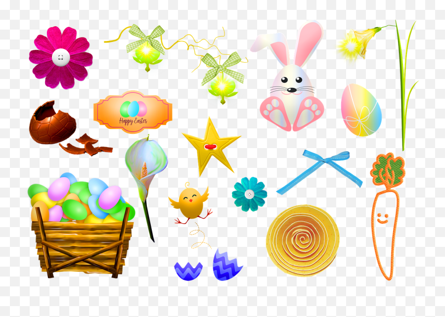 Calla Lily Png - Easter Bunny Eggs Calla Lily Flowers Carrot Clip Art,Easter Lily Png
