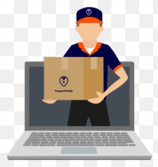 Our Courier Partners Penguinpickup - Deliveryman png