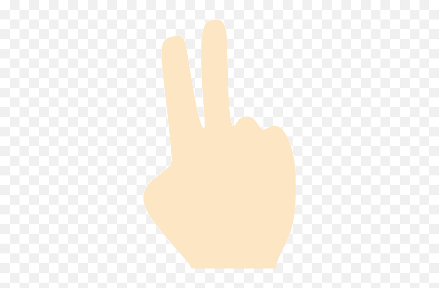 Bisque Two Fingers Icon - Free Bisque Hand Icons Sign Language Png,Index Finger Icon