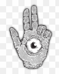 Creepy Via Tumblr Uploaded By Transparentsgalore - Hand With Eye Png,Creepy Eye Png
