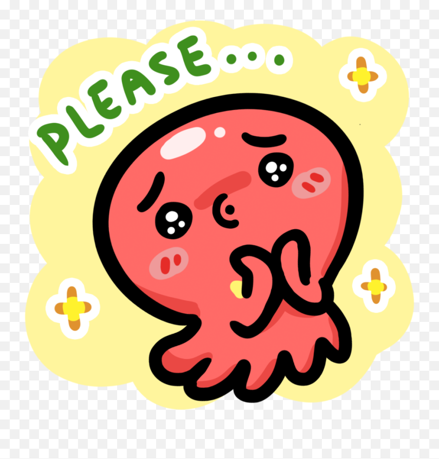 Red Blushing Octopus Vidio Stickers For Whatsapp - Dot Png,Whatsapp Red Icon