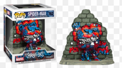 Funko Pop Spider - Man SpiderMan Graffiti Deco Deluxe 762 png