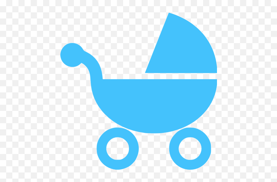 Caribbean Blue Stroller Icon - Free Caribbean Blue Baby Icons Png,Baby Carriage Icon