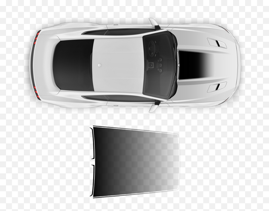 Roush Faded Hood Scoop Decal For Ford Mustang 2015 - 2019 Png,Car Top Icon