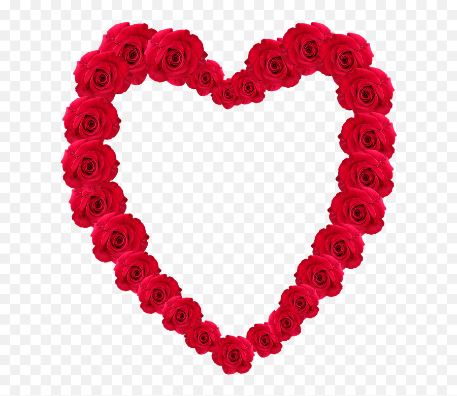 Valentine Heart Flowers - Free Image On Pixabay Romantico Corazón De Flores Png,Rose Heart Png