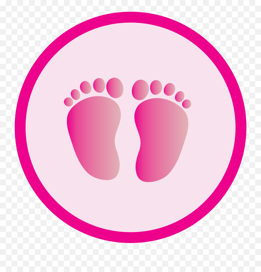 Download Pink Clipart Baby Foot - Free Clipart Baby Girl Footprint Png,Baby Feet Png