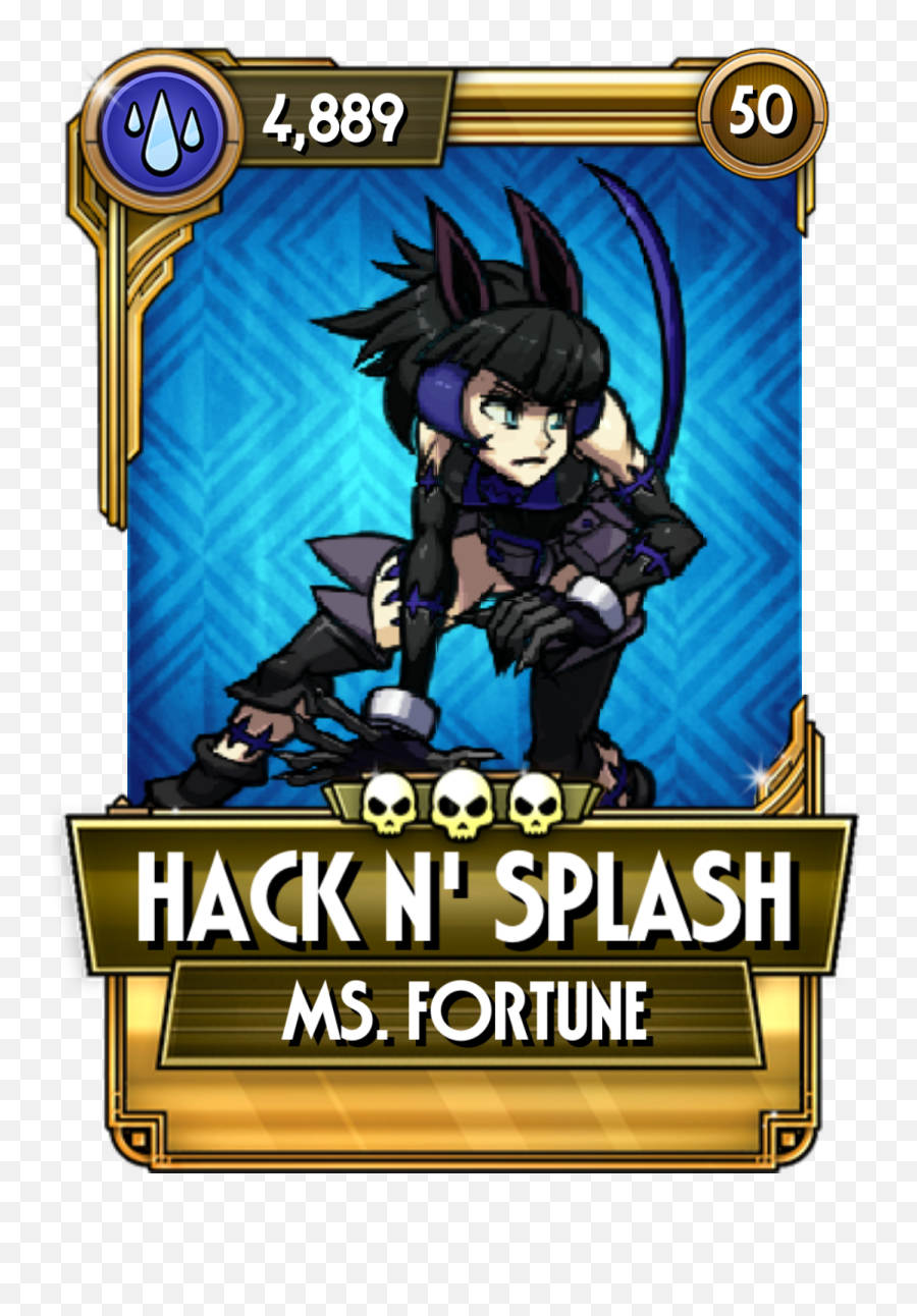 Hack Nu0027 Splash Skullgirlsmobile Wiki Fandom - Skullgirls Valentine Silent Kill Png,Blue Splash Png