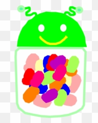 Android Jelly Bean Vector - Monsters With Jelly Jars Clip Art Png,Jelly Bean Png