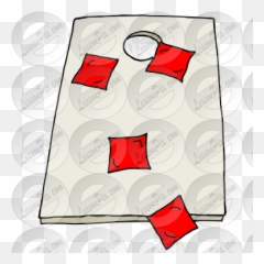 Cornhole Picture For Classroom Therapy Use - Great Clip Art Png,Cornhole Png