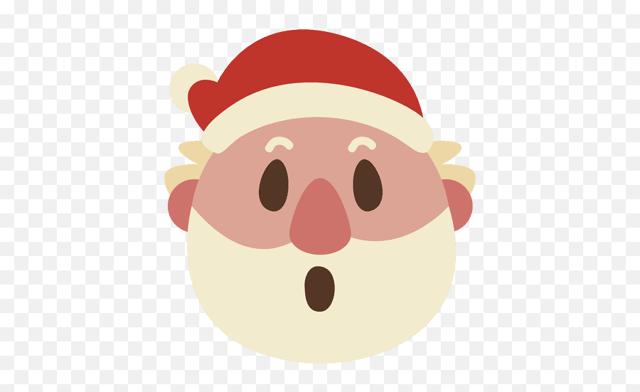 Surprise Santa Claus Face Emoticon 57 - Transparent Png Annoyed Transparent,Surprise Png