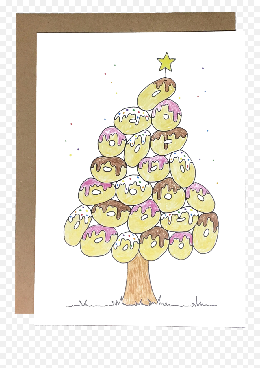Donut Tree U2014 Chateau Blanche Design - Illustration Png,Cartoon Christmas Tree Png