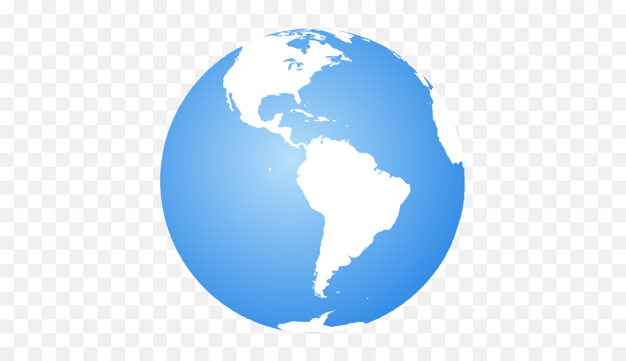 Earth Globe Centered - Latin American Social Sciences Institute Png,South America Png
