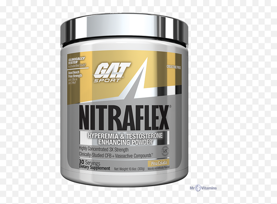 Gat Nitraflex Pinacolada 300gm - Cylinder Png,Pina Colada Png