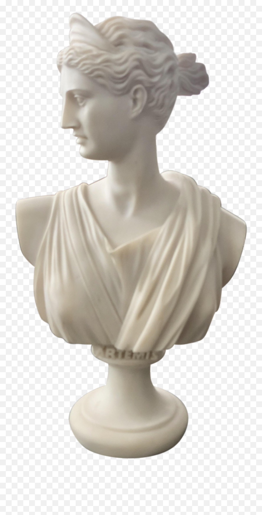 Classical Marble Greek Goddess Artemis - Bust Png,Greek Statue Png