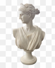 Classical Marble Greek Goddess Artemis - Bust Png,Greek Statue Png