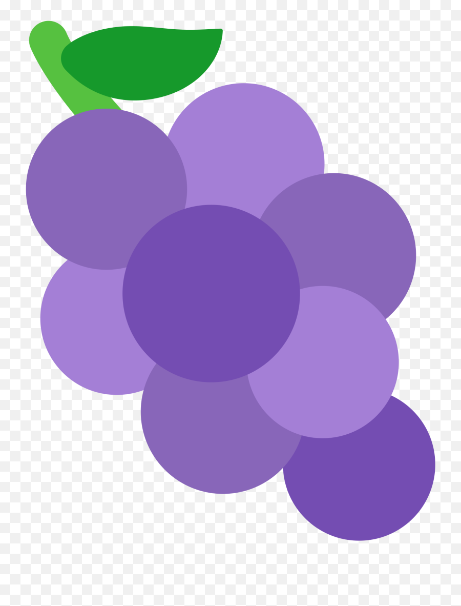 Grape Clipart Emoji Transparent Free For - Transparent Background Grape Clipart Png,Purple Emoji Png