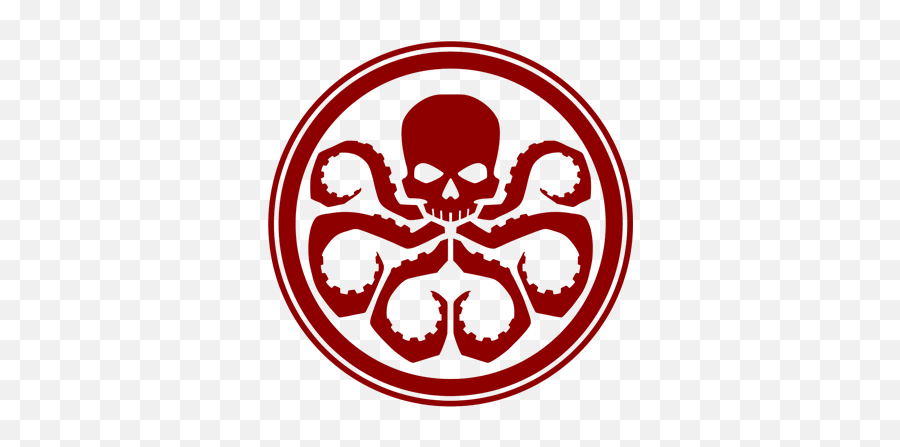 Download Red Skull Captain America Hydra Logo Symbol - Marvel Hydra Logo Png,Red Skull Png