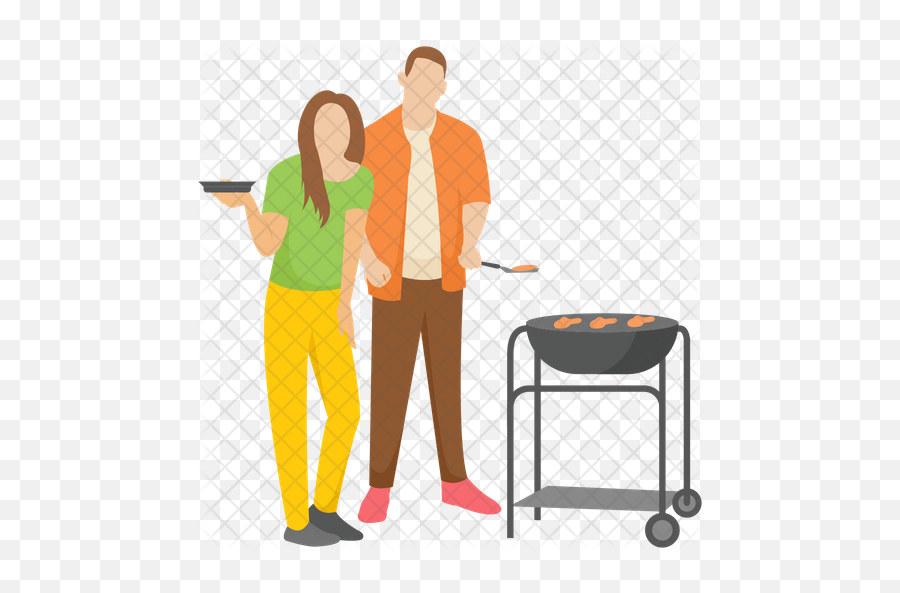 Bbq Grill Icon - Cartoon Png,Bbq Grill Png