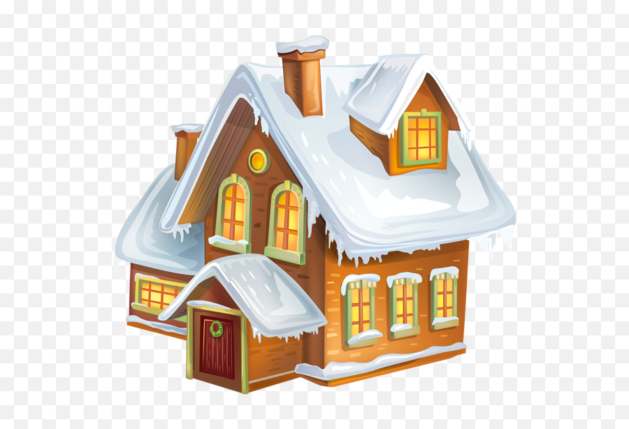 Snow Clipart Png - Winter Snow Clipart Cabin Transparent House Winter Clipart,Christmas Snow Png