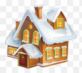 Snow Clipart Png - Winter Snow Clipart Cabin Transparent House