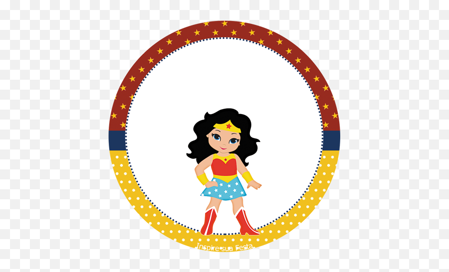 Wonder Woman Chibi Free Printable Wrappers And Toppers - Little Wonder Woman Png,Wonder Woman Transparent Background