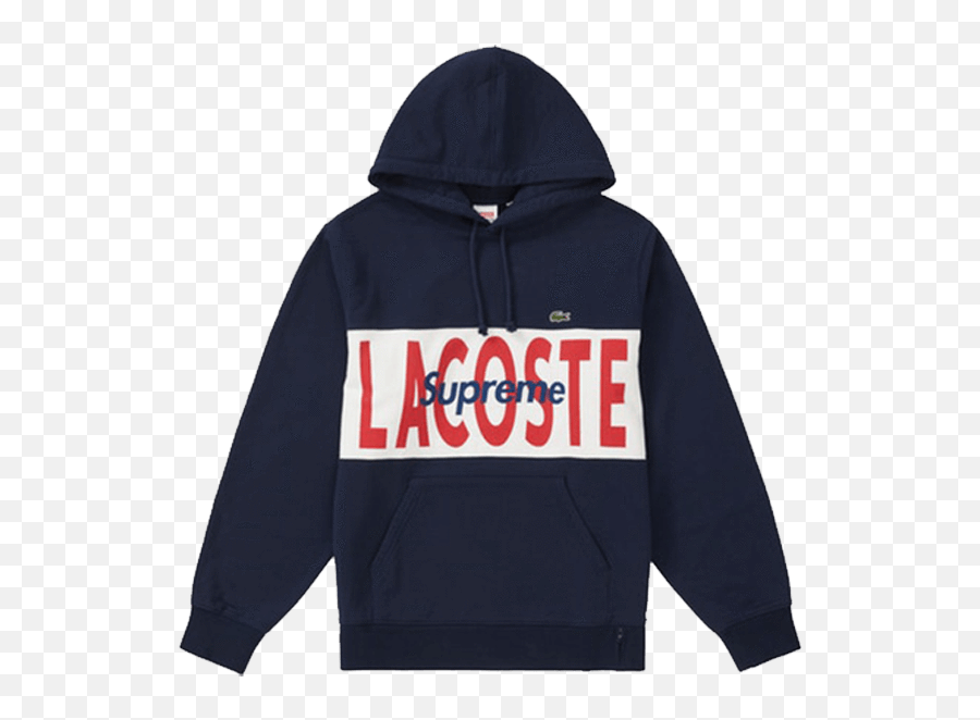 Lacoste Logo Panel Hooded Sweatshirt - Hoodie Png,Lacoste Logo Png