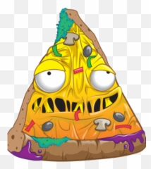 Putrid Pizza - Garbage Pail Kids Png,Pizza Cartoon Png