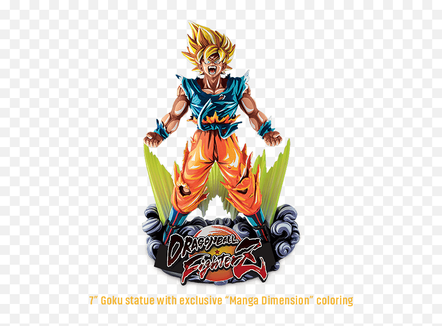 Download Hd Dragon Ball Fighterz Statue Goku Saiyan Sayajin - Cover Dragon Ball Fighterz Playstation 4 Png,Dragon Ball Fighterz Logo Png