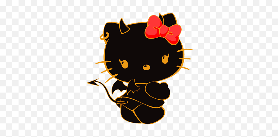 Download Hello Kitty Devil Bad Cats Here - Hello Kitty Angel And Devil Png,Hello Kitty Png