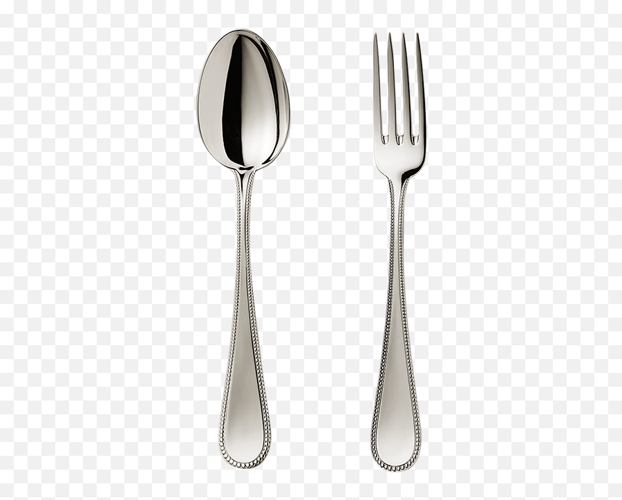 Serving Fork And Spoon Olympia Richard Ginori - Serving Fork And Spoon Png,Spoon Png