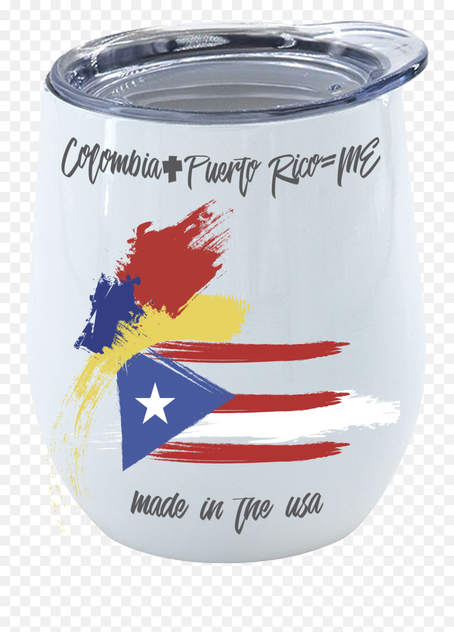 12 Oz - Colombia And Puerto Rico Flag Png,Puerto Rican Flag Png